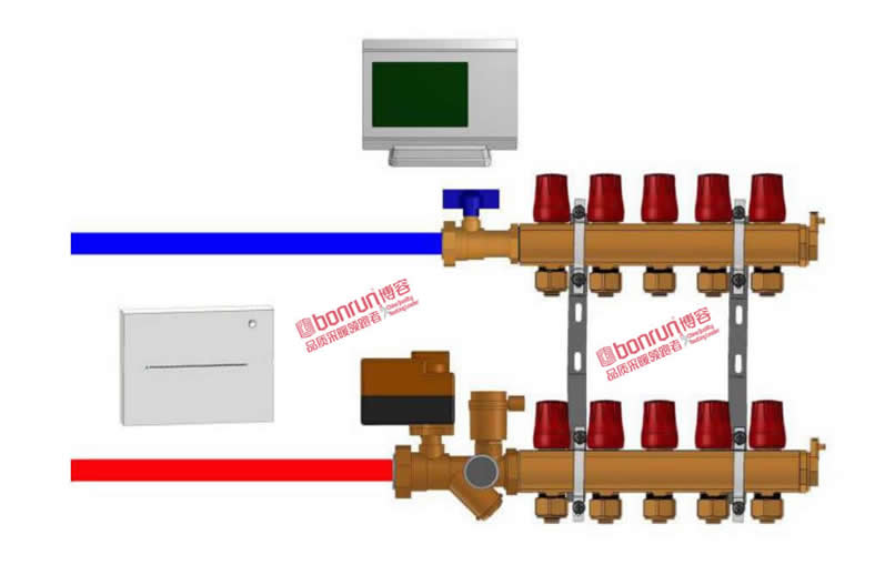 地暖溫控器安裝示意圖