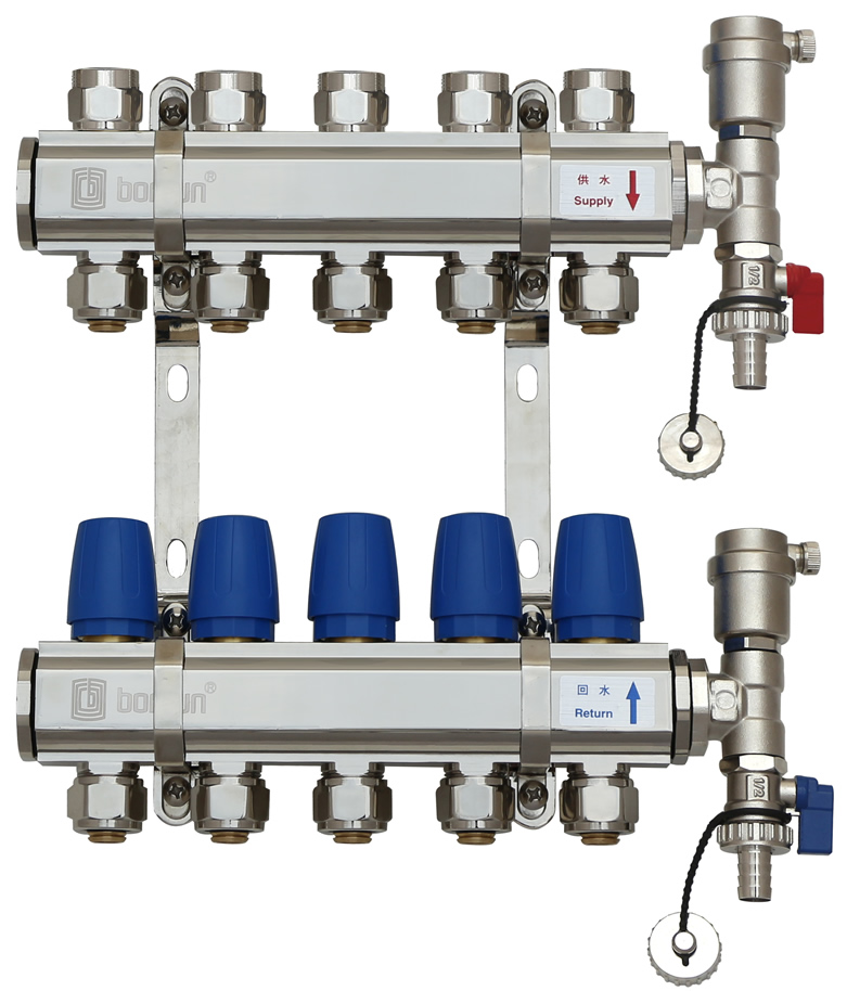 地暖分水器進水和回水